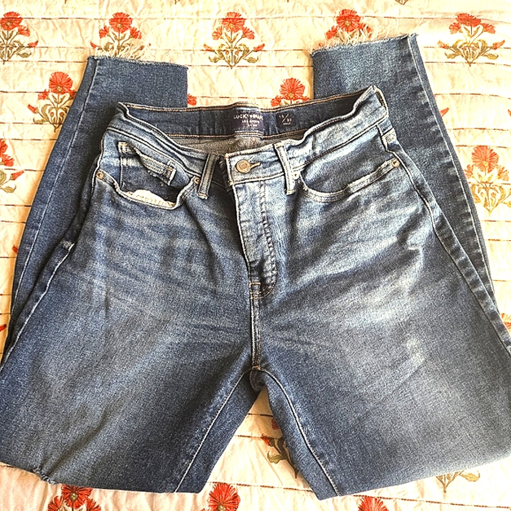 Womens Lucky Brand ankel blue jeans size  10 - Picture 2 of 9